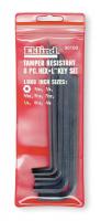 5LN02 Tamper Resistant Hex Key Set, 3/32-3/8 In