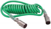 5LNF0 ABS Power Cable, 7-Way, Coiled, 15 Ft L