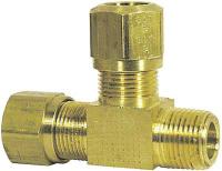 5LPC3 Connector, Male Tee, 1/4x3/8, PK5