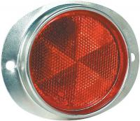 5LPH7 Oval Reflector, Red, 3 3/4x4 1/2, Pk 12