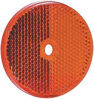 5LPJ3 Center Mount Reflector, Red, Pk 10