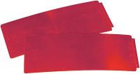 5LPK3 Stick On Reflector, Red, Pk 10
