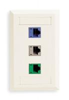 5LV24 Wall Plate, 3 Port