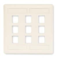 5LV28 Wall Plate, 9 Port