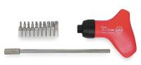 5LW84 Ratchet Bit Set, Tamperproof, 12 Pc