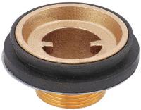 5LXZ3 Toilet Spud, 2 x 1 1/4, Brass/Rubber