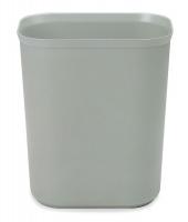 5M742 Rectangular Wastebasket, 3.5 G, Gray