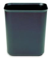 5M743 Rectangular Wastebasket, 7 G, Black