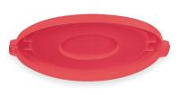 5M759 Round Flat Lid, Red