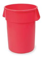 5M763 Round Container, 32 G, Red