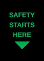 5MDG3 Floor Mat w/ Safety Logo, Size 4 x 6 Ft.