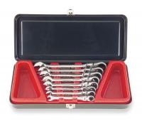5ME25 Ratcheting Wrench Set, SAE, 8 PC