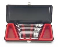 5ME26 Ratcheting Wrench Set, Metric, 12 PC