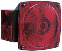 5MGH7 Combination Tail Lamp, Square, Red, PK 2