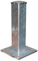 5MKC9 Guard Rail Post, Single, OAH19In