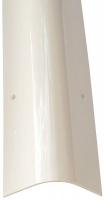 5MKF1 Corner Guard, OAH48In, White, Rounded Angle