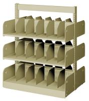 5MLT6 Divider Shelf, Double, 6 Shelves, 24 In