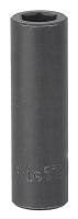 5MLW7 Impact Socket, Deep, 1/2 Dr, 9/16 In