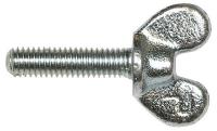 5MNJ2 Wing Screw, Iron, Zinc, 5/16-18 x3 In, Pk 25