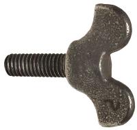 5ZFH6 Wing Screw, Iron, 3/8-16 x 2-1/2 In, Pk 25