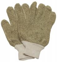 5MPK4 Heat Resist. Gloves, Green, L, Cotton, PR