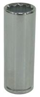5MT74 Socket, Deep, 3/8Dr, 17mm, 12Pt, Chrome