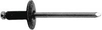 5MTY5 Rivet, Black Steel, 3/16 In, PK 50