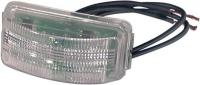 5MUD6 License Plate Lamp, Rectangle, LED, Clear