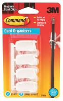 5MVK9 Medium Cord Clips, Pk 4