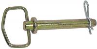 5MWZ9 Hitch Pin w/Pin, Zinc D, 1x6 3/4 L