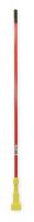 5MY21 Mop Handle, 60In., Fiberglass, Red