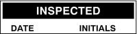5MZ80 Inspection Label, 1-1/2 In. W, PK 364