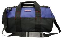 5MZJ5 Wide Mouth Tool Bag, 22 Pkt, Blue/Blk