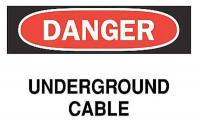 5N549 Danger Sign, 10 x 14In, R and BK/WHT, ENG