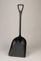 5NAJ4 Shovel, Scoop, D-Grip, 42L In, Black