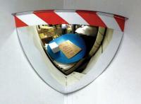 5NAK2 Qtr Dome Mirror, 18 In.Acrylic, Hi Viz