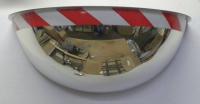 5NAK9 Half Dome Mirror, 32 In., Acrylic Hi Viz