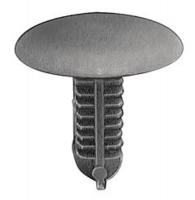 5NCL4 Push In Rivet, Nylon, Black, PK 15