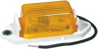 5NEF4 Clearance/Marker Lamp, Rectangle, Ylw, PK 4