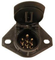 5NET7 Replacement Socket, 7 Pins, 2 Hole Bullet