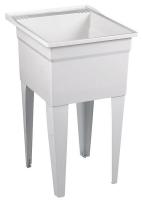 5NFL6 Laundry Tub With Legs, Floor Mt, White