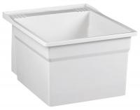 5NFL7 Laundry Tub, Wall Mt, Includes Bracket, Wh