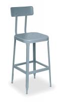 5NH29 Square Stool, With Backrest, 30 In. H, PK 2
