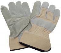 5NGP8 Leather Gloves, Double Palm, L, PR