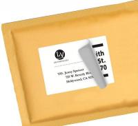 5NHF4 Laser Label, White, 3 1/3x4, PK100