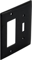 5NJT4 Wall Plate, 2Gang, Black