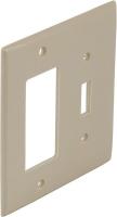 5NJT6 Wall Plate, 2Gang, Ivory