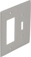 5NJT8 Wall Plate, 2Gang, White