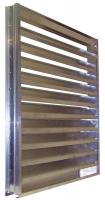 5NKJ5 Drainable Louver, Fixed, 29-1/2 H, Alum