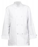 5NLP4 Unisex Chef Coat, XL, White